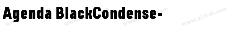 Agenda BlackCondense字体转换 Agenda BlackCondense字体转换